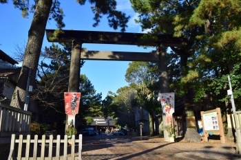 安久美神戸神明社　鳥居