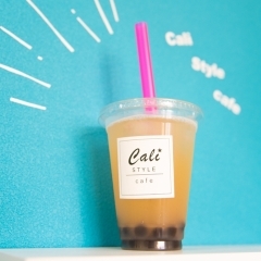 【Cali Style cafe】トロピカルな夏タピ！「イエローフルーツ」と種類豊富なタピオカドリンク♪【新発田】