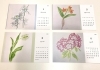 銀座 ボタニカルアート 植物画レッスン】2025年作品カレンダーが完成