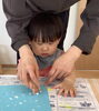 「6月の製作あそび｜指スタンプで雨をえがきました」