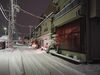 9日の夜の風景「（1/11）お食事処「新芽」1月のランチの休業につきまして」
