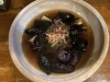「あじの炊き込みご飯と揚げなすの煮浸しでほっと一息」