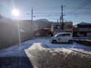 「八女市で久々雪が降る(^O^)‼️。」