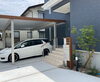「玄関前の植栽が涼しげな感じで素敵です♪《福島市でエクステリアのことならグリーンライフ》」