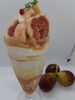 無花果パフェ「本日7/21（月）は祝日営業！ランチもカフェタイムもお待ちしています」