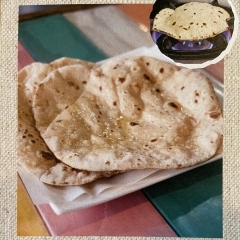 ロティ2P（インド風全粒粉のパン）