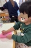 塗り塗り…「今日の様子🌸」