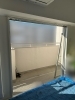 窓を外し、新しくつける枠を取り付けます。「【名古屋市】マンションリビングの窓をカバー工法（外窓）でリフォーム！」