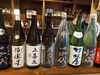 超れあの日本酒勢揃いです。「日本酒と活イカ」