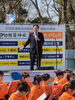 野田市長が挨拶に来られました「東大阪の新名物！？「サン参まつり」にまいぷれ編集者が運営スタッフとして参加しました！」