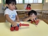 戦車で戦いだ！！！「夏休みの保育は最終日です！今日も快晴の中、楽しむ子ども達☆２１日(月)から塩川幼稚園２学期がはじまります♪」