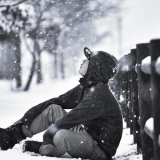 ２月の雪