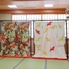 お着物は、【正絹】と言われる、絹（シルク）が100％使用されたものをご用意しております。
