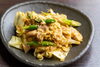 春キャベツとアスパラのたまご豚バラ焼…650円「春爛漫！弾正から美味しいお知らせです。」