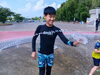 「楽しい水遊び♬」