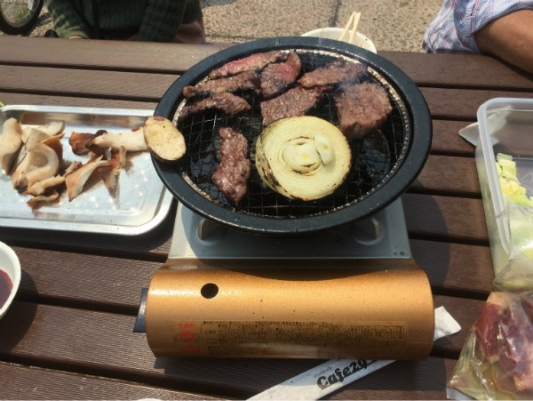 葡萄牛を使った焼き肉