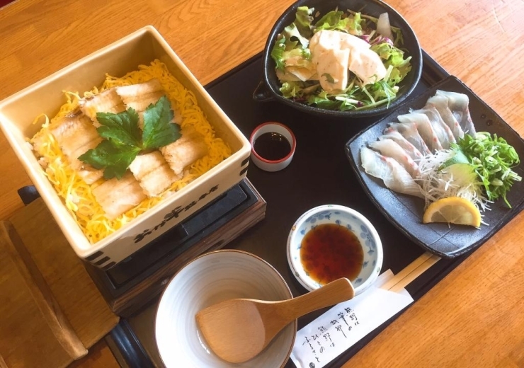 ヘルシー穴子白焼きせいろ御膳（1,500円税込）