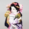 羽子板【金襴刺繍】　出飾り台付　13号