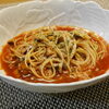夏にぴったり！！かんぶつレシピ(1)「乾しいたけのトマトスパゲティ」