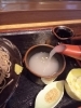 蕎麦湯「蕎麦の最後の〆　蕎麦湯」