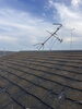 雹災被害「雹被害で最も厳しかった現場、材料搬入とアンテナ撤去から工事スタート」