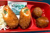 チキンロールフライ＆肉団子「４月２３日のお弁当🍱」