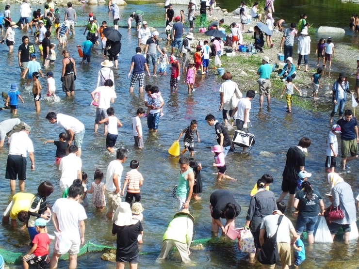 ※今年の魚の掴み捕り体験コーナーは中止です！！