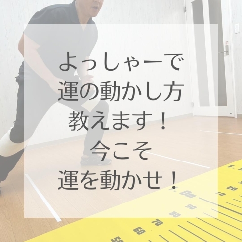 運を動かす「運動は「運」を「動かす」【運動嫌いな方もサポート！　整体×トレーニングで日常生活をもっと楽しくするプライベートジム よっしゃー】」