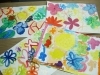 生徒さん達の作品 「絵の具のお花」