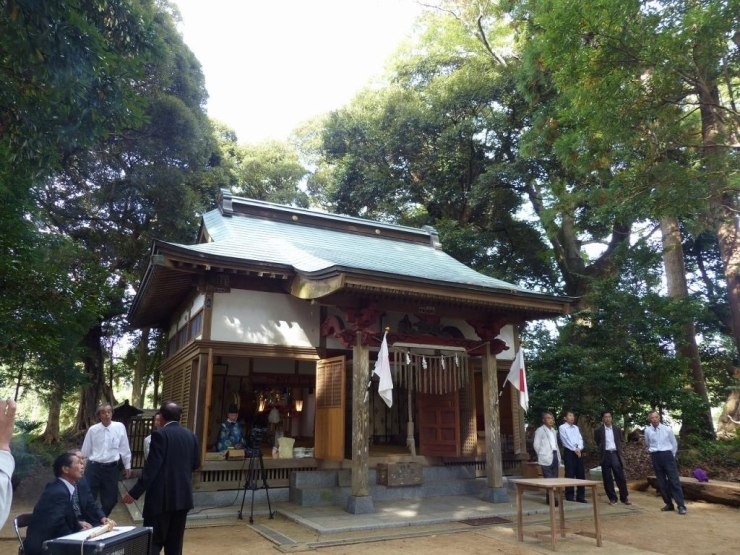 井上神社は本殿が行方市の指定有形文化財（建造物）に指定されている神社です。