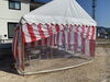 冬場は、入口幕もビニール幕にかえます。「東広島市八本松町飯田  地鎮祭です。  線路沿いの新しい宅地で、とても綺麗ですね！電車見放題！レンタルほり」