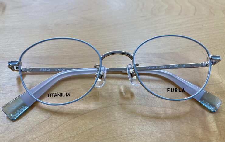 フルラVFU751Jライトグレー/ゴールド「フルラFURLAメガネフレーム入荷しました。メガネ同時購入で2本目特別価格!JR青梅線羽村駅東口徒歩約3分ユニオンメガネ」