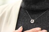 Pt馬蹄ネックレス「【ジュエリー】幸運を呼ぶお守り。ダイヤモンドが輝く「馬蹄ネックレス」🐎」