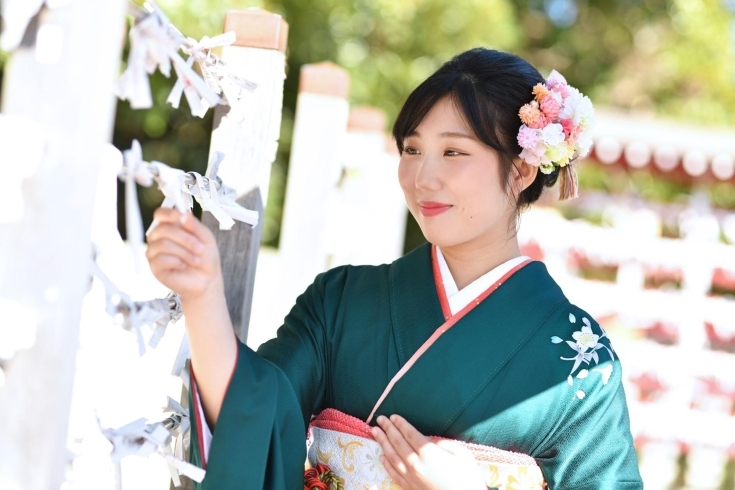 「成人式　前撮り 【千葉 稲毛 美浜 浅間神社近くの写真館★着物・和装撮影はプロにお任せ】」