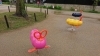 カラフルさなぎのスプリング遊具「◇子連れお出かけスポット情報◇ 〜桜島児童公園〜」
