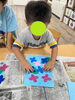 僕も上手にできたよ！「咲く花【札幌市北区児童デイこぱんはうすさくら札幌太平教室】」