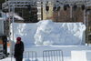 ❺11丁目国際広場の雪ミク（撮影：2月2日、編集部「2024雪まつり。準備状況、観てある記（大通会場編）」