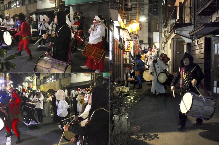 路地を抜ければ　お祭り騒ぎだ　鬼太郎の一族か