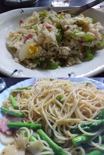 「焼めし」と「スパゲッティ」「りょう馬」