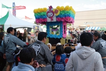 子ども神輿は可愛かったです♪<br>