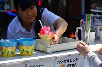 暑かったのでカキ氷が大人気