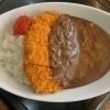 カツカレー(草だんご付き)