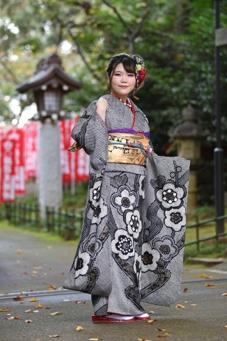 「成人式　前撮り 【千葉 稲毛 美浜 浅間神社近くの写真館★着物・和装撮影はプロにお任せ】」