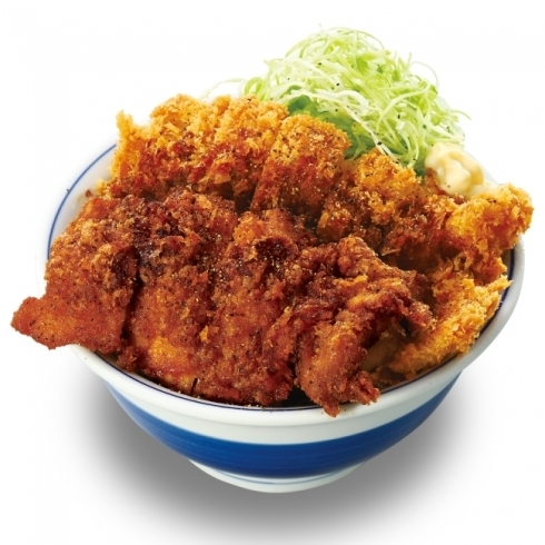 店内★黒胡椒から揚げとﾁｷﾝｶﾂの合い盛り丼「期間限定★黒胡椒から揚げとチキンカツの合い盛り丼」