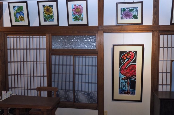 日本家屋の良さを活かした展示スペース