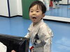 元気な声を出して稽古☺️「2/27(木)の稽古風景≪ 明石/空手/スポーツ/運動/幼児/小学生/お稽古/習い事≫」