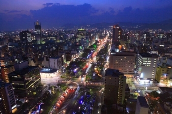 地上100mからの夜景