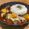 かぼちゃときのこのハッシュドビーフ