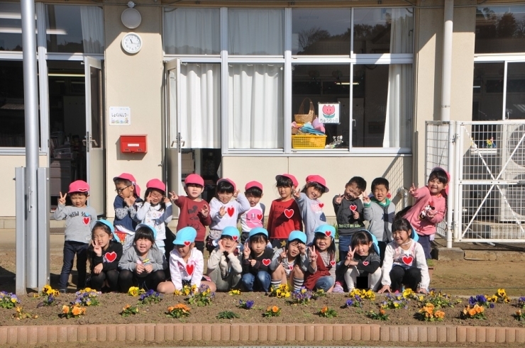 行方市立北浦幼稚園のお友達です♪　麻生幼稚園や玉造幼稚園から来てくれるお友達にたくさん楽しんでもらえるようにみんなで元気にお迎えしたよ（≧▽≦）