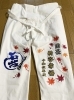 祭 股引き「松原市の刺繍屋さん【東田刺繍】祭の準備は出来てますか？この道40年の代表が文字一つから世界に一つまで一針に心を込めて刺繍いたします。持込、1点からでも対応可。南河内を応援　河内長野　羽曳野　岸和田　藤井寺　富田林」
